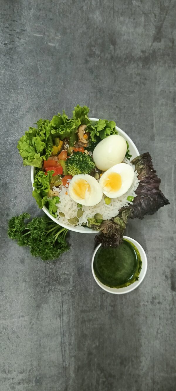 Protein Packed Egg Rice Bowl